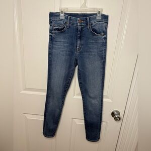 MOTHER The Looker High Waisted Crop Skinny Jean- Let’s Just Be Friends Size 27